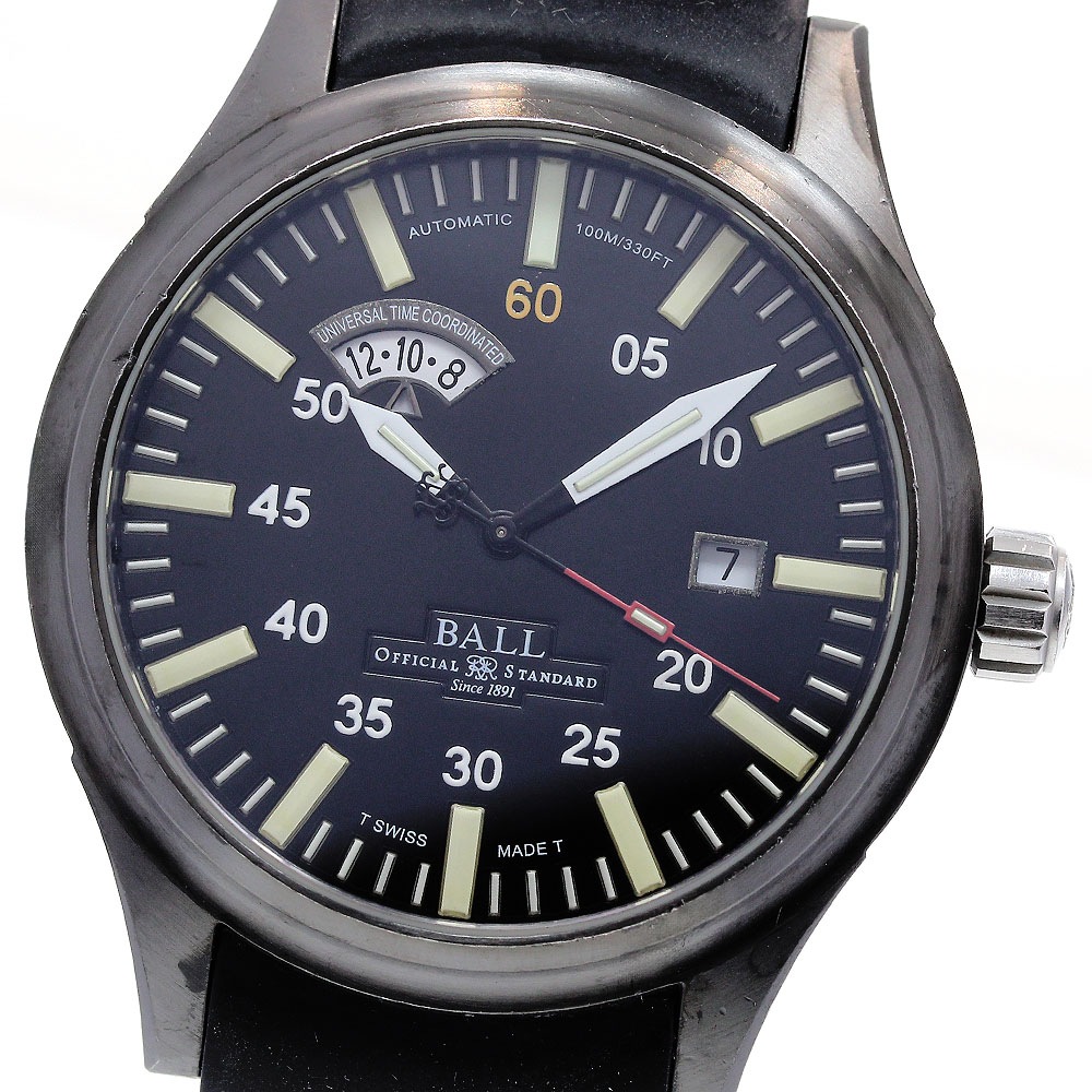 ボールウォッチ BALLWATCH NM1092C-L1B-BK Fireman Night Train デイト 自動巻き メンズ _837702【中古】