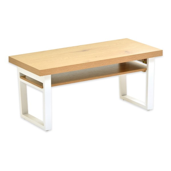 B.Bファニシング ONFT0124MENAT ナチュラル 棚板付きフォールディングテーブル メーカー直送