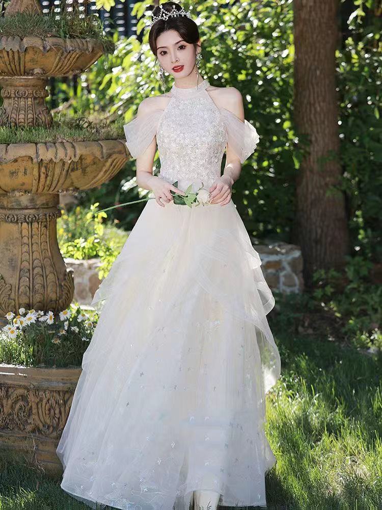 ウェディングドレス 白 結婚式 ドレス ロング パーティードレス フォーマル お呼ばれ 演奏会 二次会 ロングドレス きれいめ エレガント