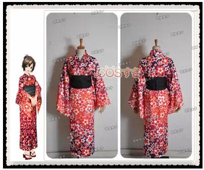 【全店任意2枚購入で100円OFF】VOCALOID ボーカロイド　歌姫計画 ProjecctDIVA-F　MEIKO 和服 コスプレ衣装 高品質 Cosplay アニメ
