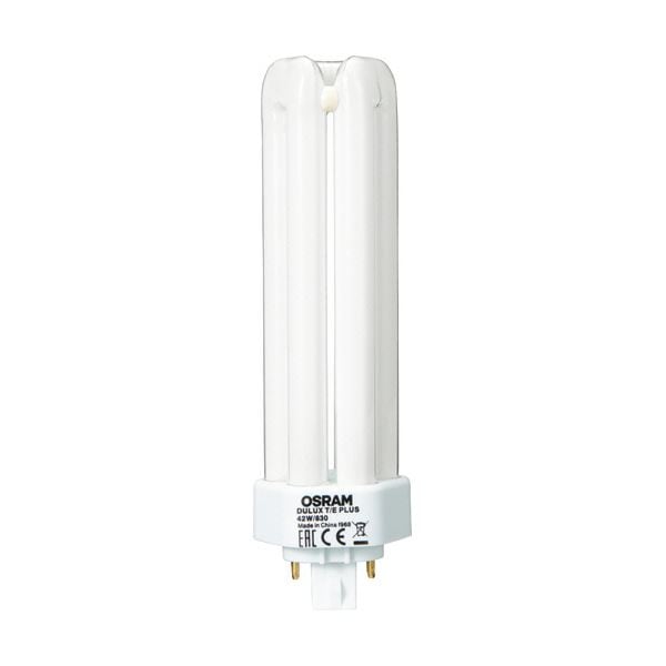 （まとめ） オスラムコンパクト形蛍光ランプ 42W形 電球色 DULUX T／E PLUS 42W／830 1個 [x3セット]