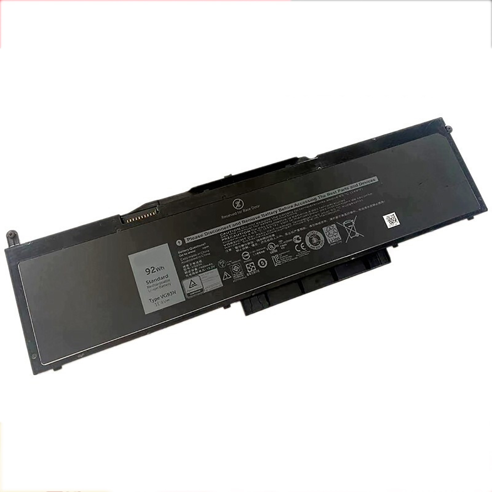 VG93N 電池・DELLノートパソコン互換 7666mAh Precision 15 3520 3530 5580 5591WFWKK VG93N 交換用のバッテリー dc909-A746