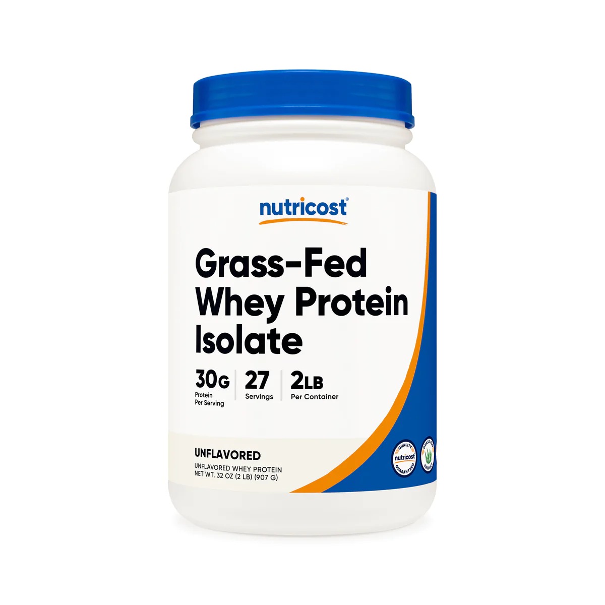 [USA] Nutricost ニュートリコスト Grass-Fed Whey Protein Isolate Powder UF (2 LB)