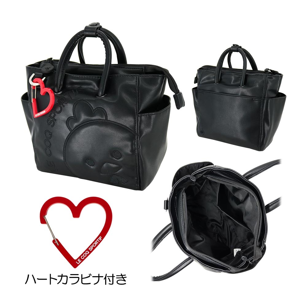 ブラックキャラクター レディースポーチ ハートカラビナ付き LG4FTT45L 2024