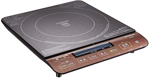 日立 電源コード式 卓上IH調理器 クッキングヒーター 1400W 8段階火力調節 3段階保温機能