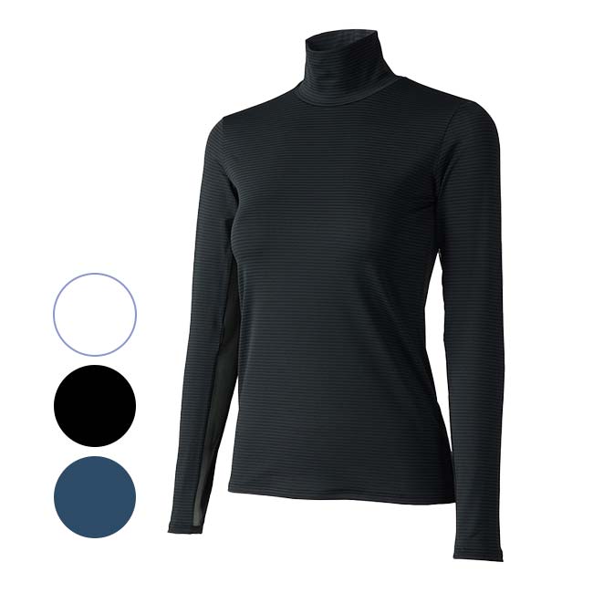 プリンス(Prince) レディース ハイネック長袖インナーシャツ 袖下メッシュ 吸汗速乾 UPF50+ ストレッチシングルジャージー WA4077 【日本サイズ】