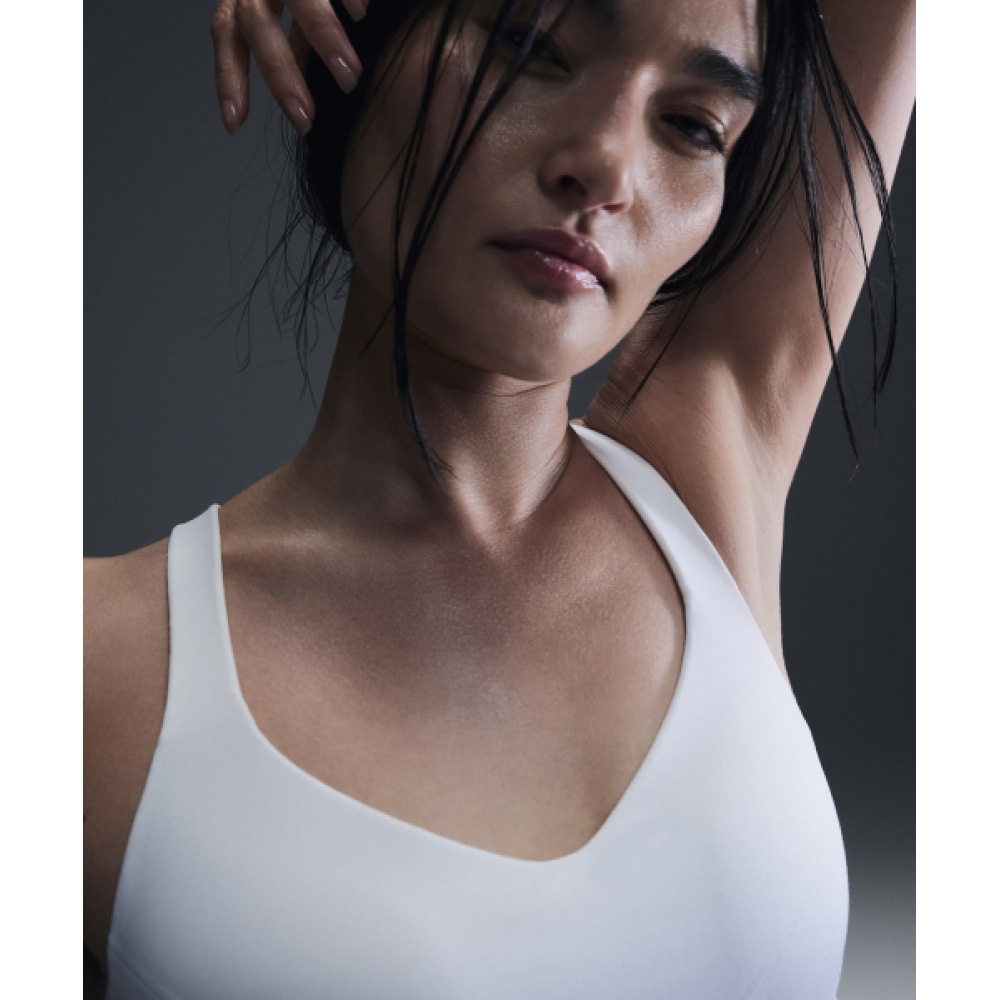 NIKE インディーハイサポートパッド調節可能スポーツブラ W-ホワイト:ストーンモーブ:ホワイト/FD1069-100