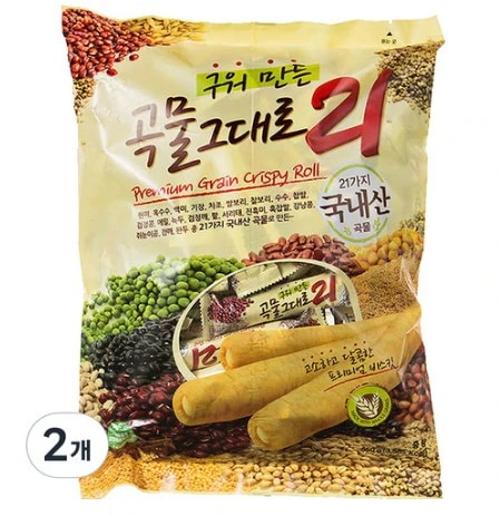 穀物のまま21クリスピロール クリスピロール焼きプレゼントセットオリジナル スナックオフィスクッキー＆クリーム650g2個