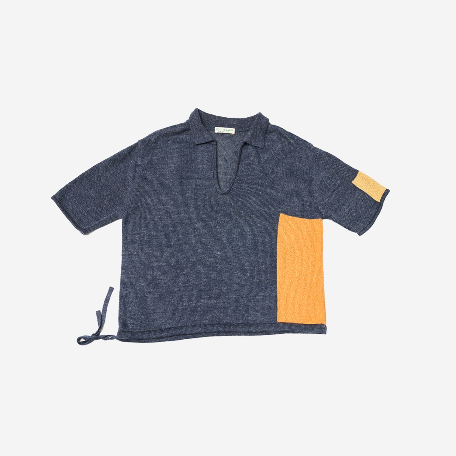 【MISU A BARBE】 DAZE HALF SLEEVE TOP : NAVY