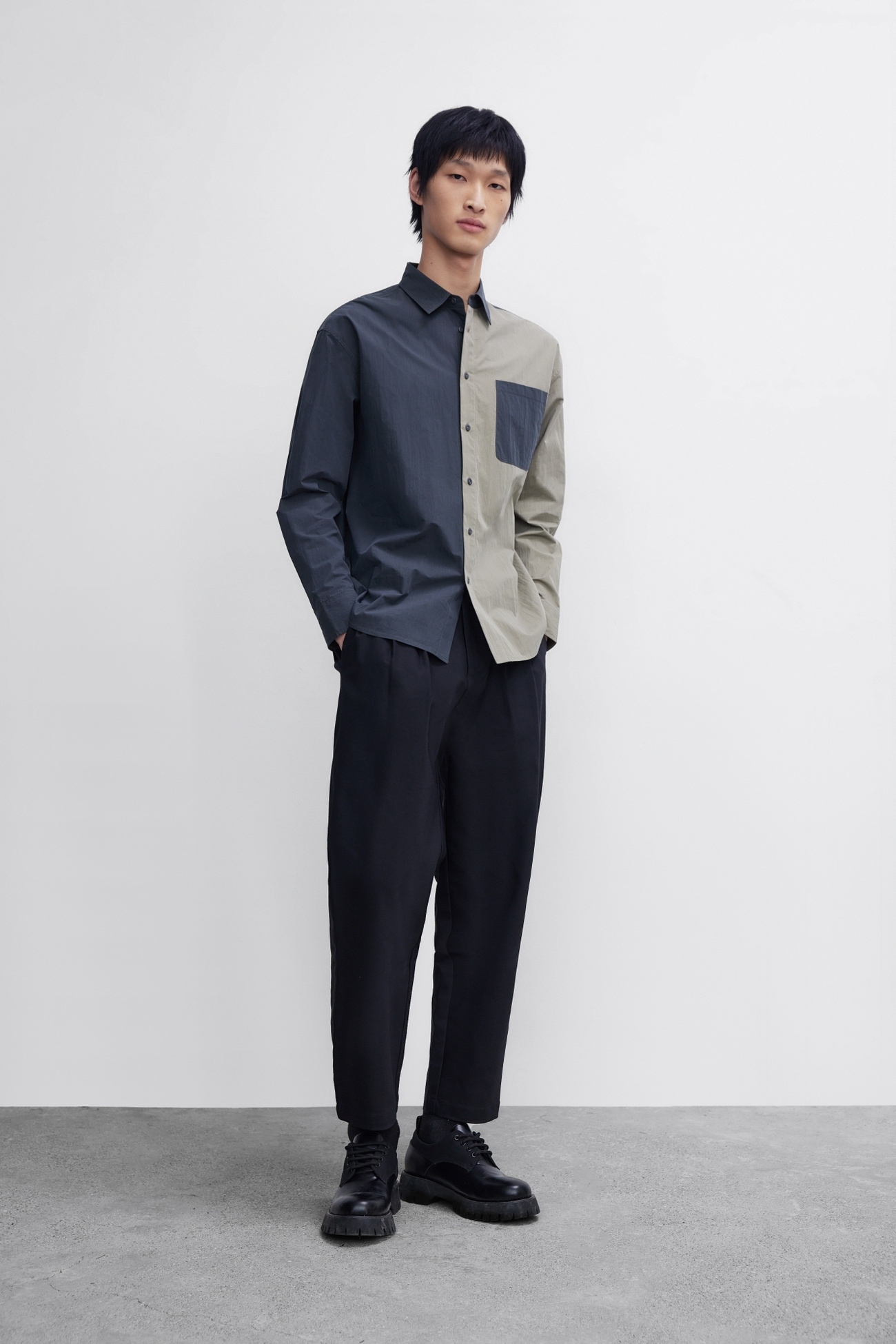 春 メンズ カジュアル スプライシング コントラストカラー 長袖カーディガンシャツ ダークグレー XS S M L トップス Tシャツ シャツ 袖あり 長袖 きれいめ シンプル 大人 上品 おしゃれ 11,448円