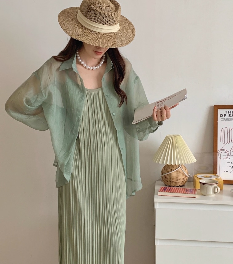 ワンピース デート モテアイテム シャツワンピース プリーツ シフォン コットン 大人可愛い きれいめ 上品 おしゃれ かっこいい 大人可愛い ラブリー キュート ガーリー クール モード系 セクシー