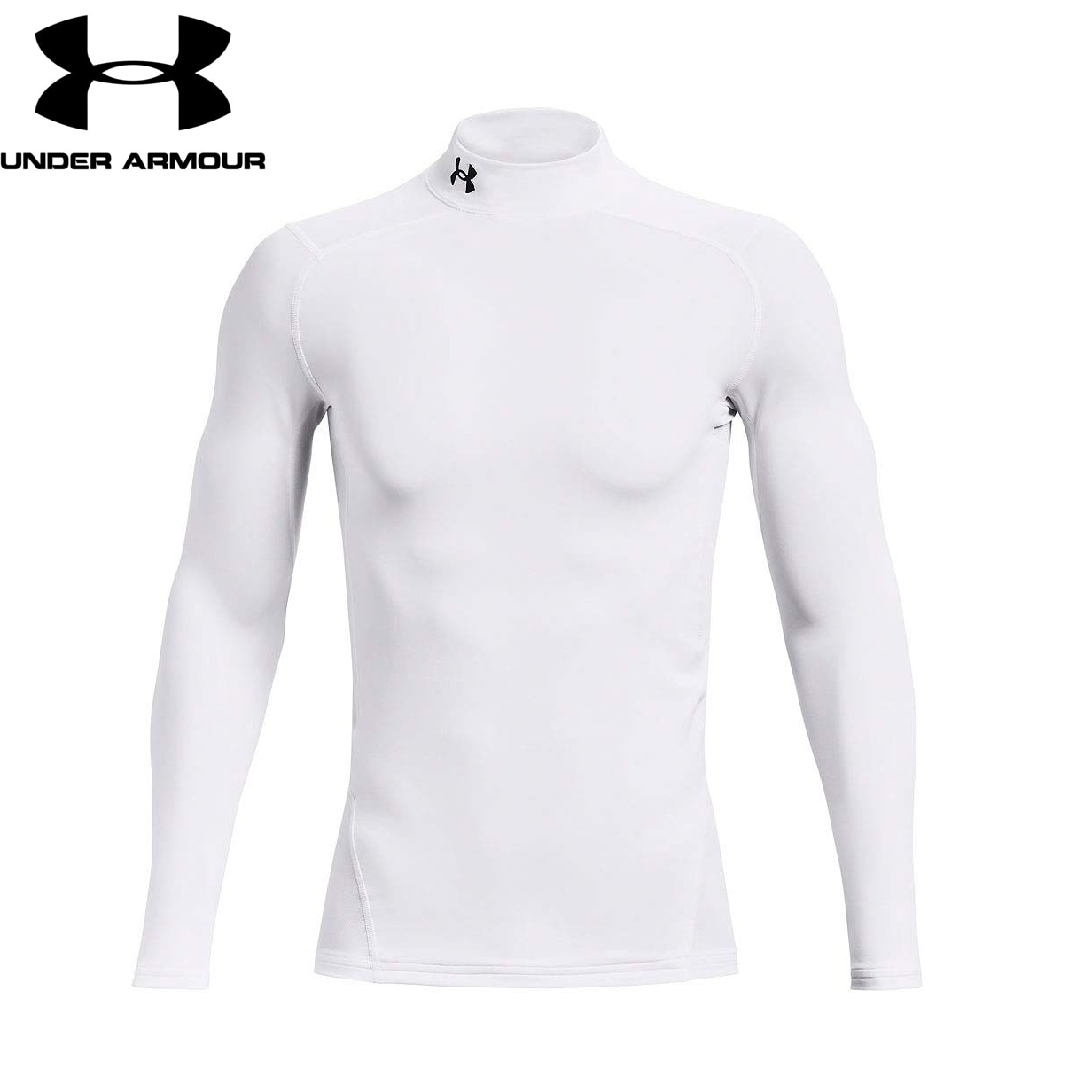 アンダーアーマー 1366072-100-XL コールドギアアーマー コンプレッション モックシャツ（White/Black・サイズ：XL） 1366072100XL