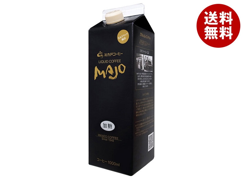 ミカド珈琲 リキッドコーヒー 加糖 1L紙パック＊6本入＊(2ケース)