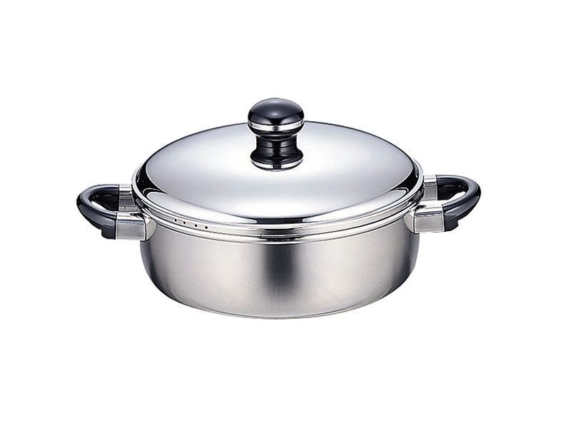 宮崎製作所 オブジェ OJ-7S 浅型両手鍋 テーブルポット 22cm（2.5L）