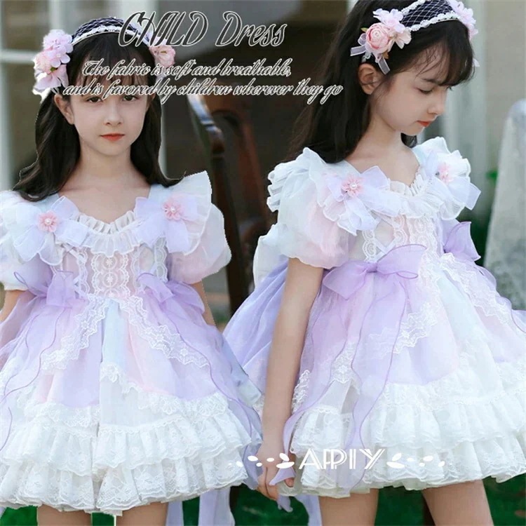 新品限時!優!惠!A226ロリータワンピース 女子 子供服 プリンセスドレス キッズドレス ベビーロリータドレス 可愛い 赤ちゃん お宮参り 結婚式 ピアノ発表会 誕 七五三 Lolita ロリータ
