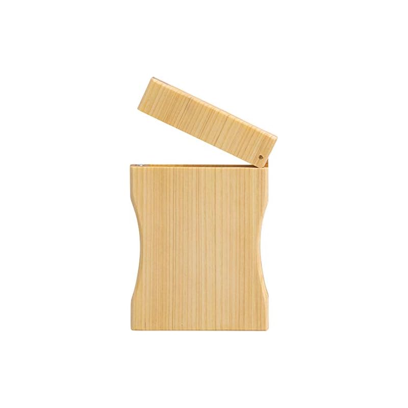 尾鷲ヒノキ 木製名刺入れ [ サイズ:約11x7.8x厚さ1cm 重量:約40g ] 国産ヒノキ FSC認証