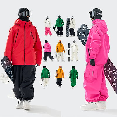 2024新作 スノーボードウェア 上下セット メンズ レディース 3L生地 撥