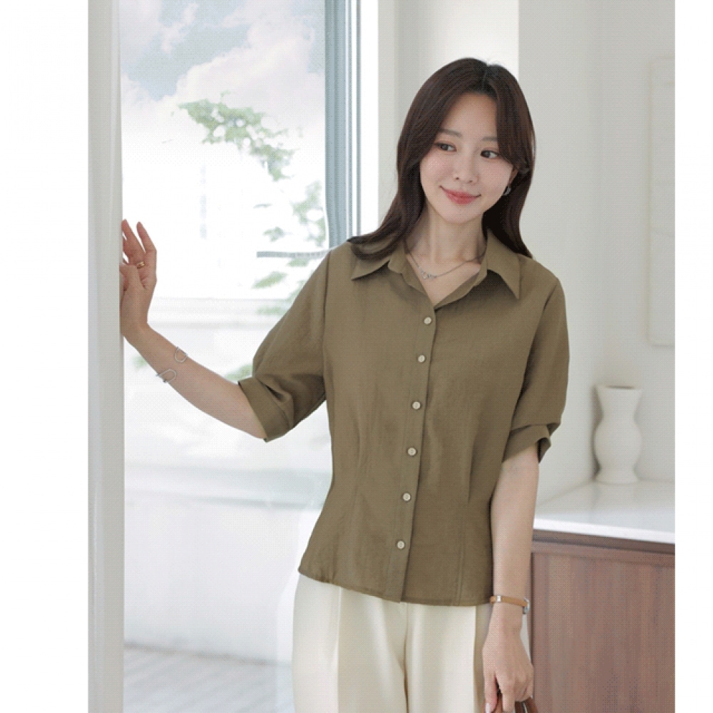 クリック&ファニー ロムアルド ピンタックブラウス