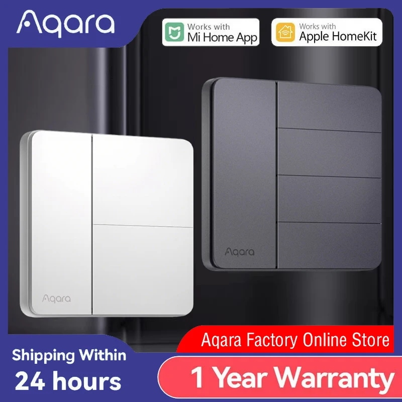 Aqara スマート壁スイッチ Z1 Zigbee 3.0 対応 単線/2線式ユニバーサル Mi Home/HomeKit対応 輸入品 4,172円