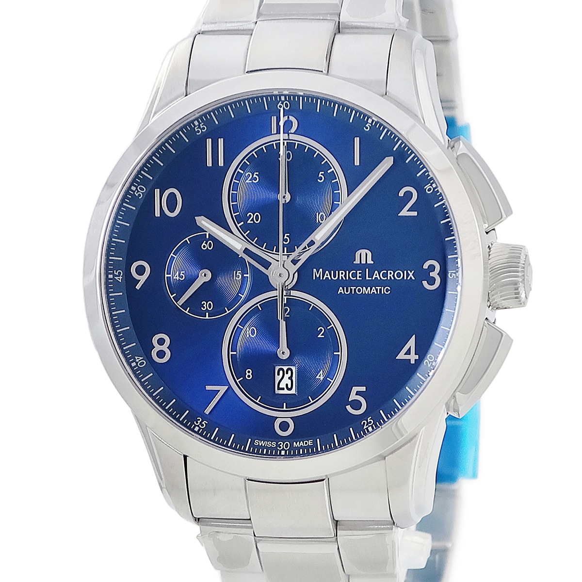 ポントス クロノグラフ PT6388-SS002-420-1 自動巻き メンズ 未使用 ブルー 3年保証