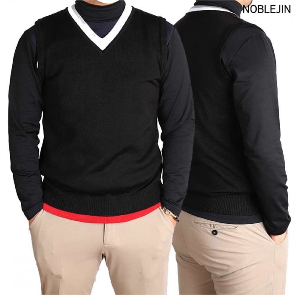 (ノーブルジーンズ) ノーブルジーンズ M Vネックニットベスト