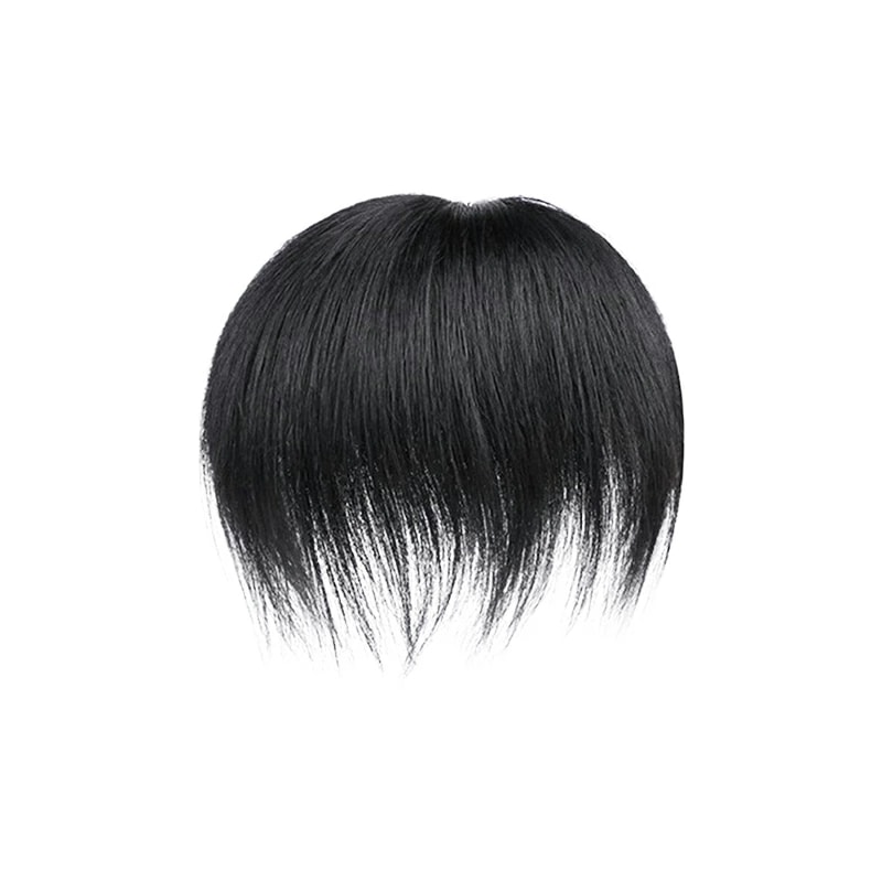 ウィッグ メンズ 男性 ヘアピース 人毛100％ 頭頂部 部分ウィッグ トップカバー 薄毛 白髪隠し 増毛 ボリュームアップ 自然 簡単装着 通気性 かつら 黒 ブラック 8,760円