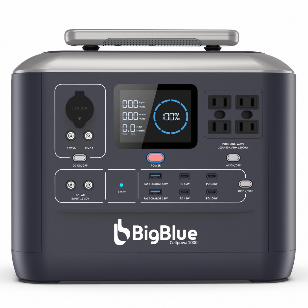 【10台限定】Bigblue リン酸鉄 ポータブル電源 Cellpowa1000 1075Wh 336000mAh 1000W CP1000 パススルー 非常用バッテリー