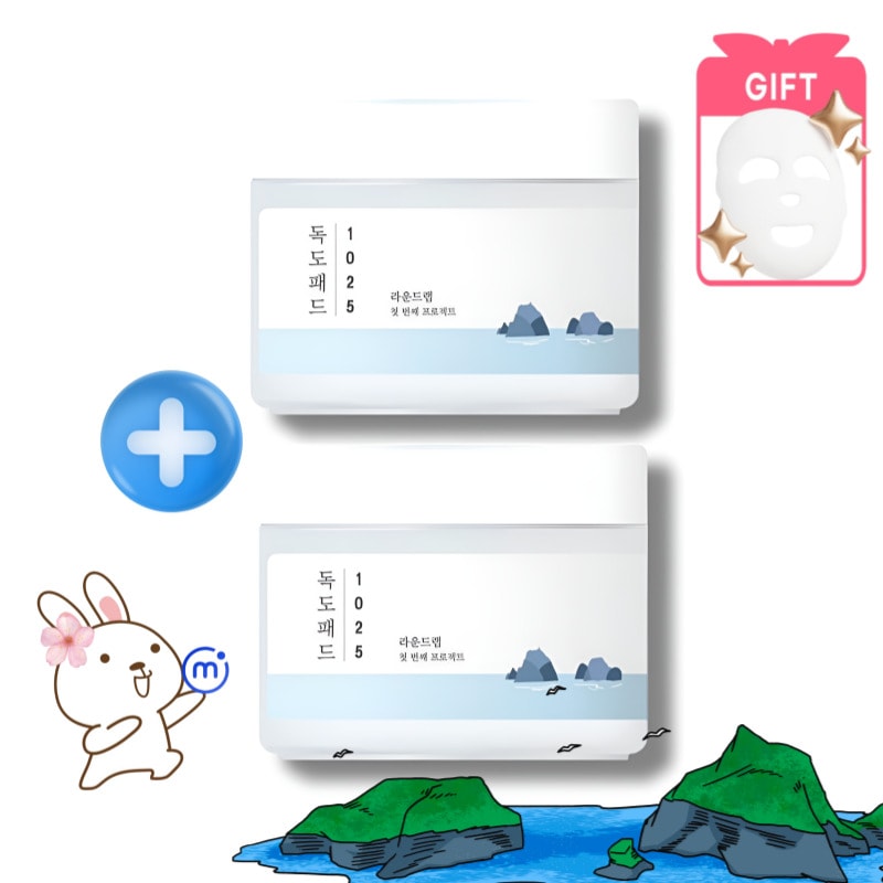 [正規品][1+1]1025 独島パッド 70p70枚入1個+1個/独島トナー/鎮静ケア/低刺激ケア/弱酸性フォーミュラ/保湿ケア/肌のキメ整える/敏感肌向け/つるんと肌/人気コスメ/肌をすっきりと