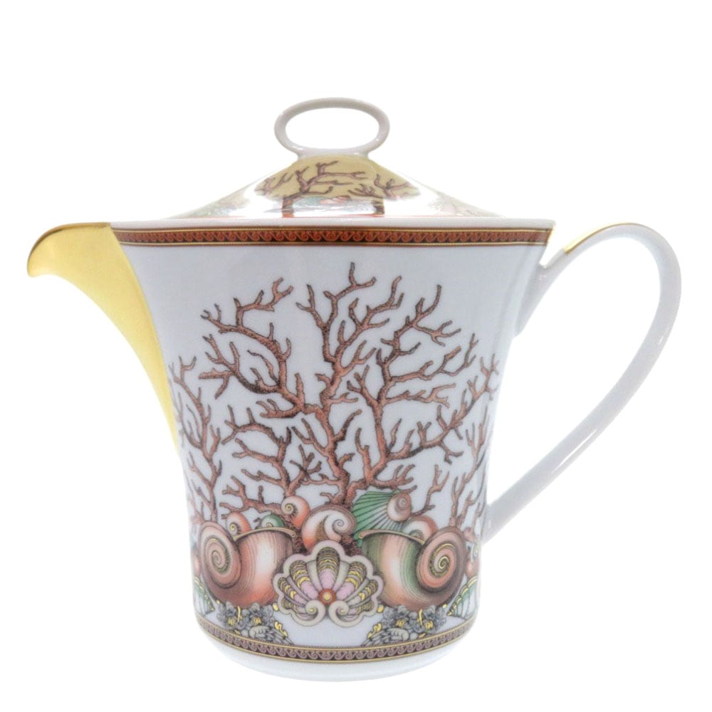 未使用品 ポット Etoiles de la Mer 食器 ポーセリン/磁器 オレンジ 1145【中古】 レディース