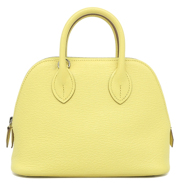 エルメス HERMES 2WAYバッグ ボリード1923 ミニ シェーブル リモンチェッロ シルバー金具 黄色 B刻印（2023年製） 【箱】【中古】