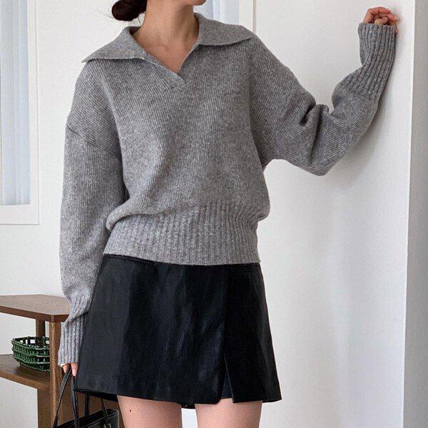 （KN）ニジュカラニットティー 冬 春 季節の変わり目 女性 ニット