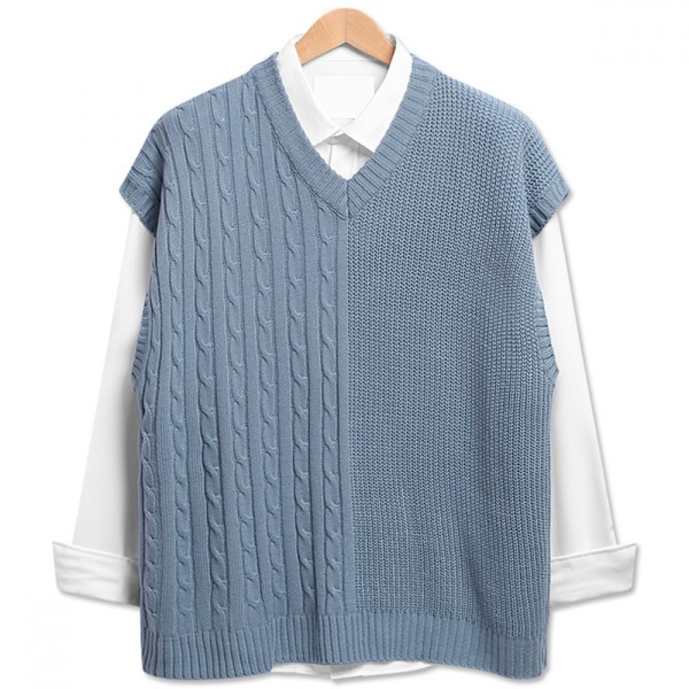 (トップボーイ) ハーフオーバーフィットニットベスト (NL048)