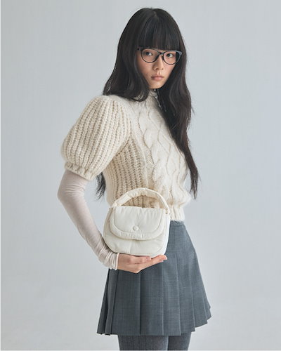 【ETTE】★POKKE BAG☆韓国人気 Qoo10] シューペン 韓国ミニパディングフラップトートバッグ