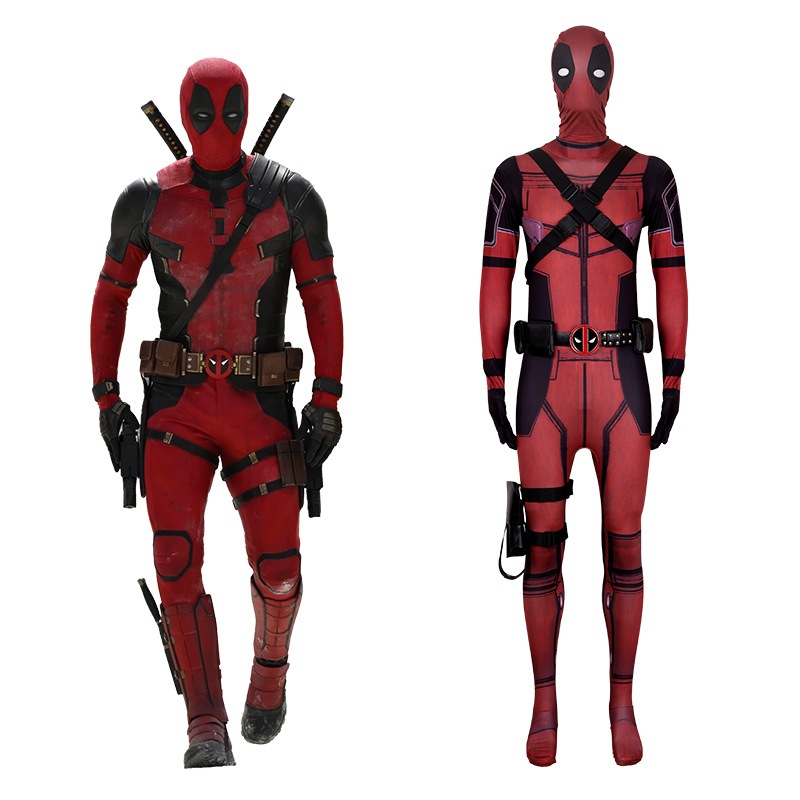 マーベルデッドプール2 Cosスーツウェイドウィルソンデッドプールワンピースタイツコスプレフル服