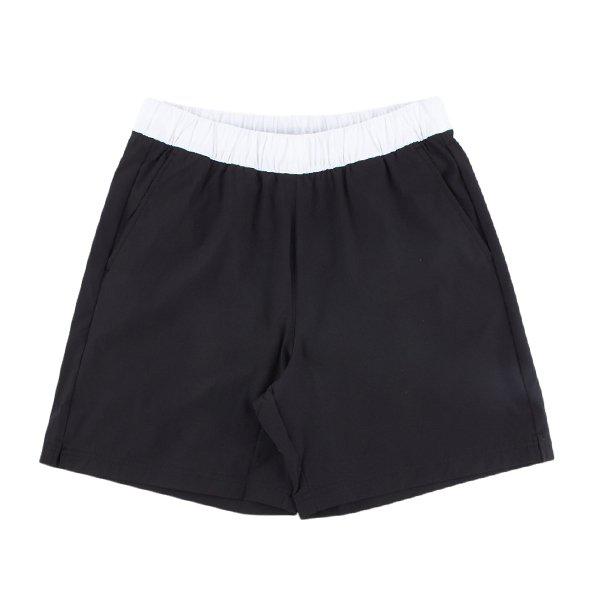 ウォーターレギュラーフィット4部丈ショートパンツ メッシュパンツ内蔵 QQ223SHP65 BLK_P425268900