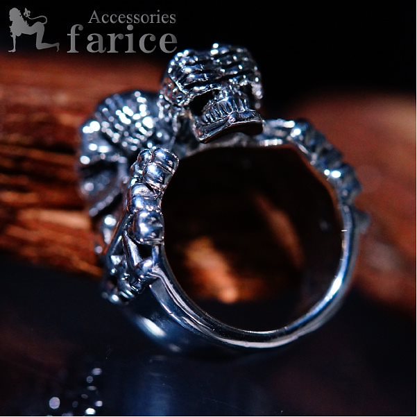 トリプルストーリースカル サイドボーンヘビーウェイトシルバーリング 15,413円