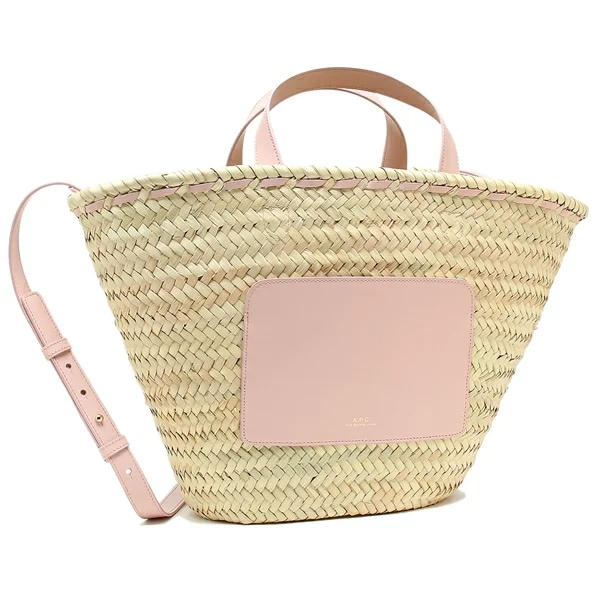 ハンドバッグ かごバッグ パニエ カゴバッグ ショルダーバッグ 2WAY ベージュ ピンク レディース F61586 PLAAB FAL