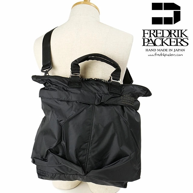 フレドリックパッカーズ FREDRIK PACKERS トートバッグ 10L 70D TORO メンズ・レディース 鞄 ショルダーバッグ リップストップナイロン BLACK