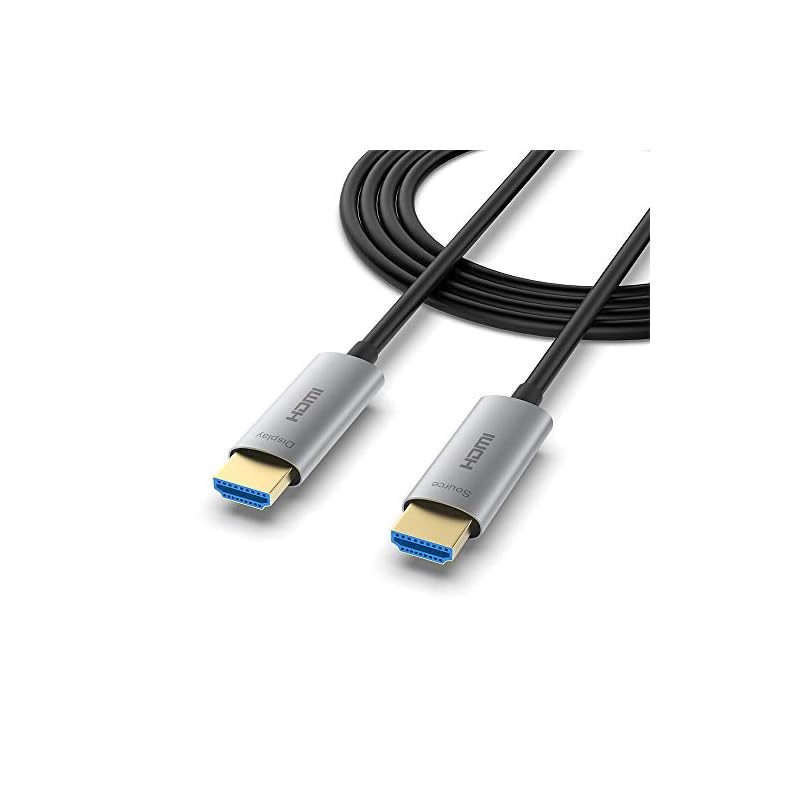 ATZEBE 光ファイバーHDMI ケーブル 5mプレミアムHDMI 4K ケーブル 60P/4K HDR/Ultra HD/3D/YUV4:4:4/HDCP 2.2/高速18Gbpsをサポート/A