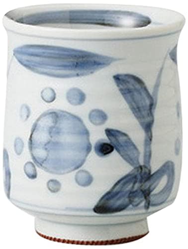 10個セット古染花 長湯呑（小） [ 7 x 8.4cm 170g ] 【 長湯呑 】 【 寿司屋 居酒屋 料亭 旅館 和食器 飲食店 業務用 】