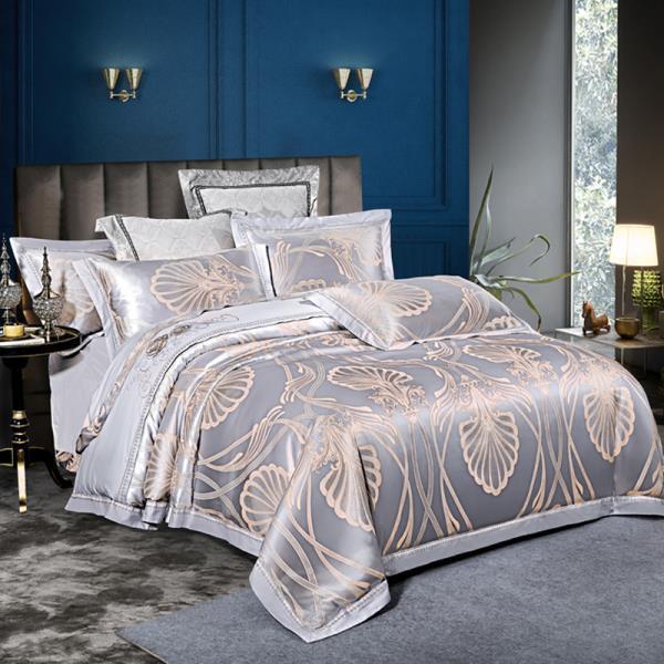 布団カバーセット ベッドカバー シングルorセミダブルorダブルorクイーン合計4点 贅沢な刺繍 ロマンティックなお部屋を演出する 高級素材高密度織り綿サテン採用 送料無料