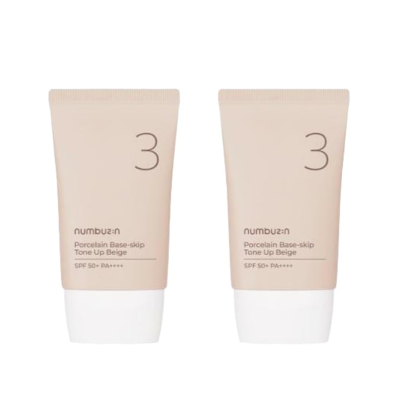 3番 陶磁器結 ファデスキップ トーンアップベージュ SPF50 + PA +++ 35ml + 35ml デュオ企画