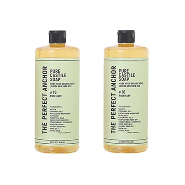 【セット】ザ・パーフェクトアンカー 944mL ローズマリー 2個セット プレゼント ギフト 洗顔 フェイスウォッシュ クレンジング ボディソープ ハンドソープ オーガニック 母の日
