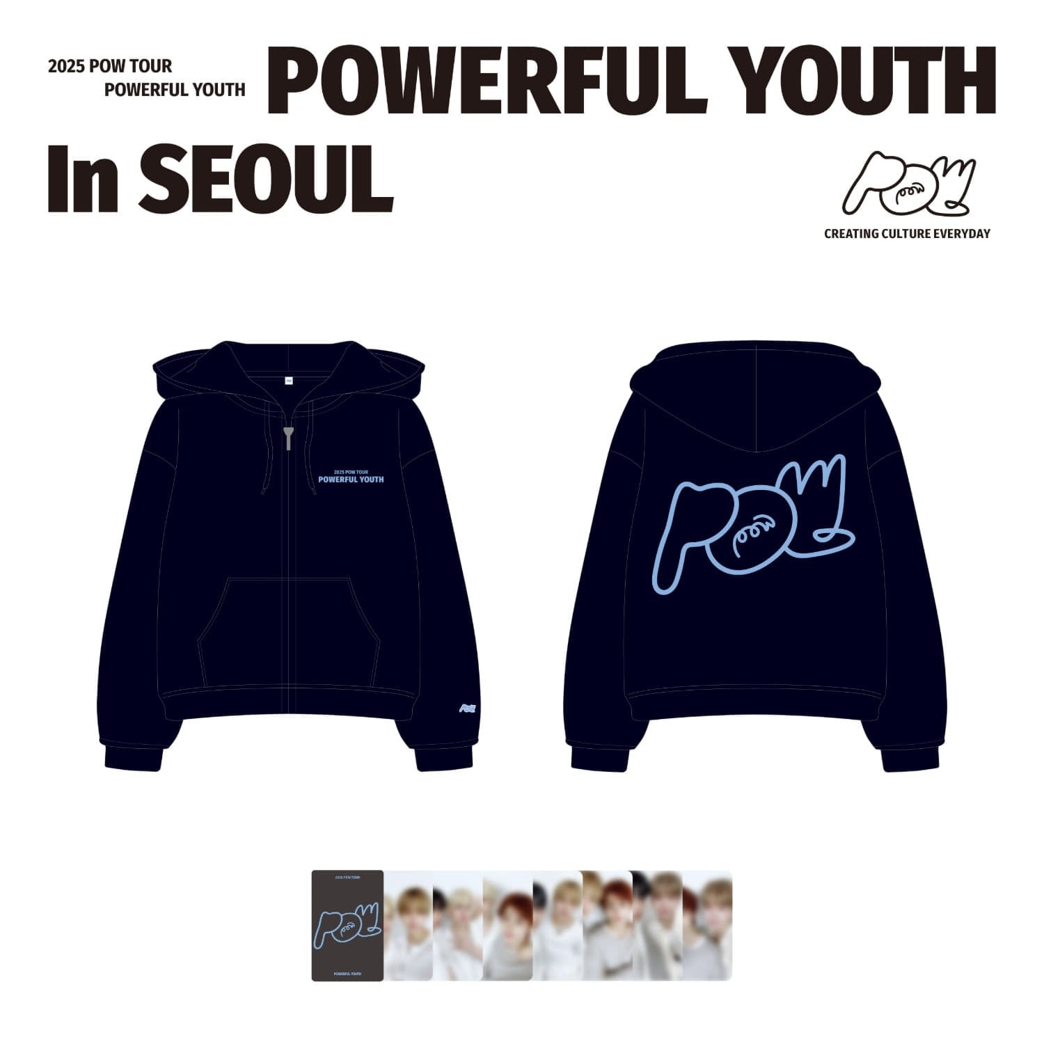 [公式グッズ] 2025 POW TOUR [POWERFUL YOUTH] MD HOOD ZIP-UP