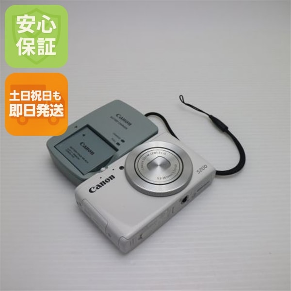 新品同様 PowerShot S200 ホワイト デジカメ Canon 49