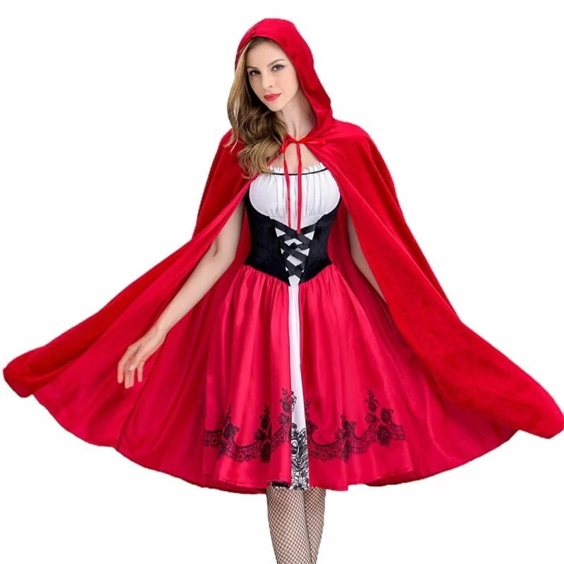 【販売】クリスマス コスプレ ハロウィン 赤ずきん サンタコス 赤頭巾 女性用 ワンピース コスチューム 衣装 クリスマス仮装 大人 コス セクシー レディース ハロウィンコスプレ ウィッチ 魔