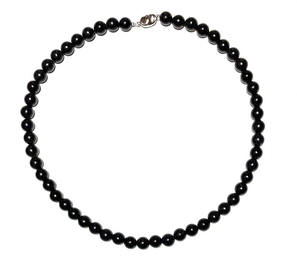 [神戸宝光堂] モーニングジュエリー ジェットチョーカーネックレス・8mm