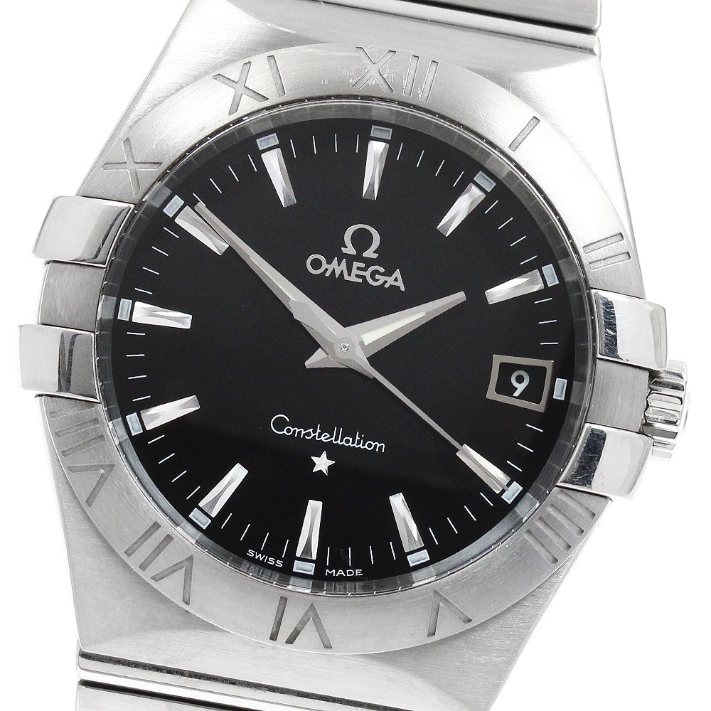 オメガ OMEGA 123.10.35.60.01.001 コンステレーション デイト クォーツ メンズ 保証書付き_947006【中古】