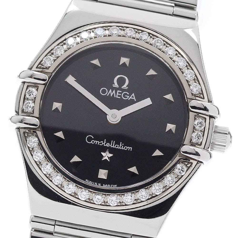 オメガ OMEGA 1465.51 コンステレーション ミニマイチョイス ダイヤベゼル クォーツ レディース _955039【中古】