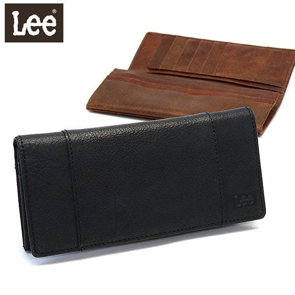 Lee 財布 LEE リー cross クロス 長財布 小銭入れあり かぶせ 大容量 本革 320-1896